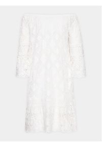 Iconique Sukienka codzienna IC23 008 Biały Regular Fit. Okazja: na co dzień. Kolor: biały. Materiał: bawełna. Typ sukienki: proste. Styl: casual #7
