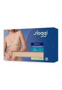 Sloggi Biustonosz bezfiszbinowy Basic 10222327 Beżowy. Kolor: beżowy. Materiał: bawełna #6