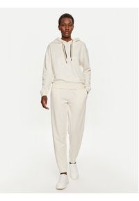 BOSS - Boss Bluza CP Stripe 50524760 Écru Regular Fit. Materiał: lyocell, bawełna