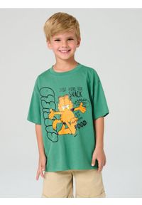 Sinsay - Koszulka Garfield - zielony. Kolor: zielony #1