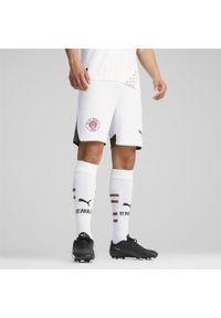 Puma - Męskie szorty wyjazdowe FC St. Pauli 24/25 PUMA White Espresso Brown. Kolor: brązowy, wielokolorowy, biały. Sport: piłka nożna