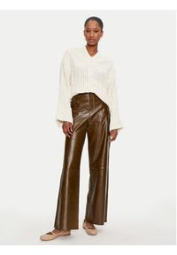 Replay - REPLAY Sweter DK3313.000.G22926 Écru Regular Fit. Materiał: syntetyk #3