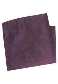 Poszetka Męska, Elegancka - Alties - Kolor Wina, Burgund, Faktura w Kwiaty. Kolor: czerwony. Materiał: poliester. Wzór: kwiaty
