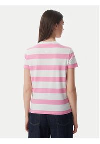 Tommy Jeans T-Shirt Flag DW0DW23801 Różowy jasny Regular Fit. Kolor: różowy. Materiał: bawełna #5