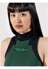 Togoshi Sukienka codzienna TG22-SUD011 Zielony Extra Slim Fit. Okazja: na co dzień. Kolor: zielony. Materiał: syntetyk. Typ sukienki: proste. Styl: casual #5