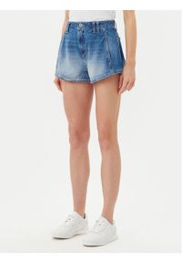 Please Szorty jeansowe D0KDEH0W7S Niebieski Regular Fit. Kolor: niebieski. Materiał: bawełna #1