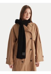 Calvin Klein Szalik Emblem LV04D8014G Czarny. Kolor: czarny. Materiał: kaszmir, materiał