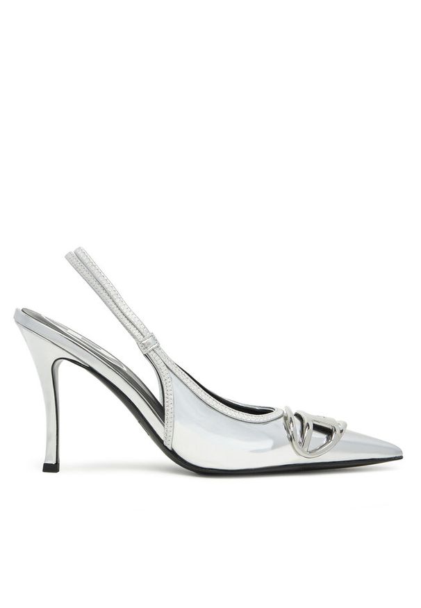 Szpilki Diesel. Kolor: srebrny. Obcas: na szpilce