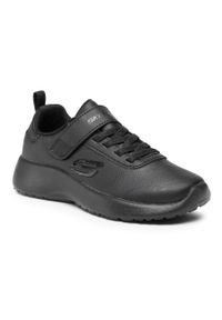 skechers - Sneakersy Skechers Day School 97772L/BBK Black. Kolor: czarny. Materiał: skóra