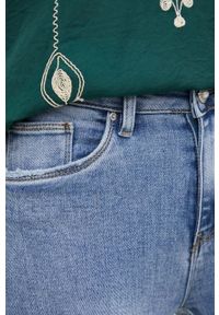 Answear Lab jeansy PREMIUM JEANS damskie medium waist. Kolor: niebieski. Styl: wakacyjny #2