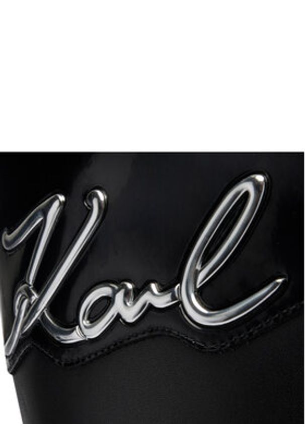 Karl Lagerfeld - KARL LAGERFELD Kozaki KL32775 Czarny. Kolor: czarny. Materiał: skóra
