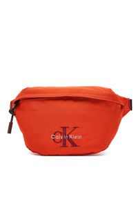 Calvin Klein Saszetka nerka Bold Waistbag LV04D3116G Pomarańczowy. Kolor: pomarańczowy. Materiał: materiał