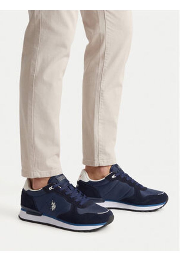 U.S. Polo Assn. Sneakersy EO-SMYTH001M/6TS1 Granatowy. Kolor: niebieski. Materiał: materiał