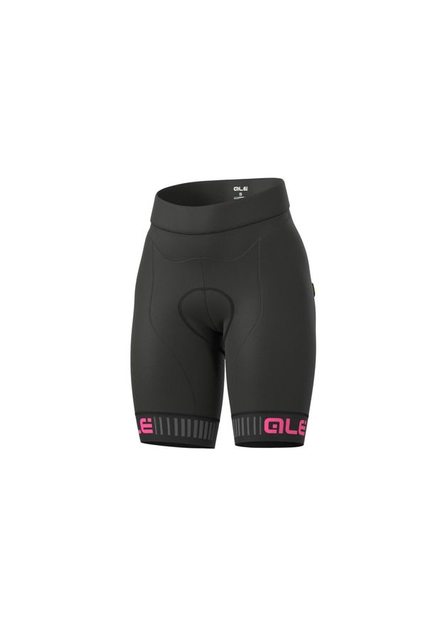 ALÉ CYCLING - Spodenki rowerowe damskie Alé Cycling Solid Traguardo. Kolor: różowy, wielokolorowy, czarny. Sport: kolarstwo