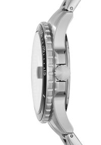 Fossil - Zegarek FS5652. Kolor: srebrny. Materiał: materiał #2
