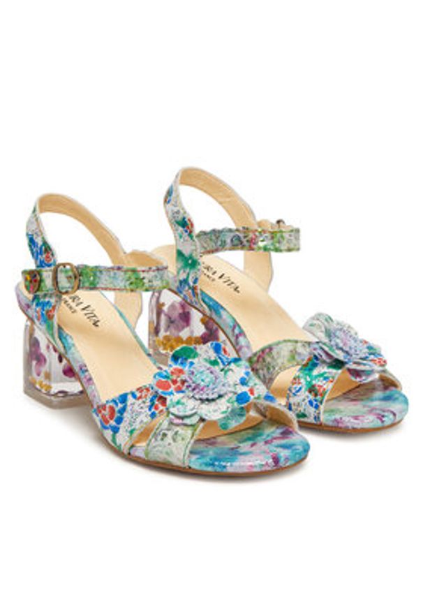 Laura Vita Sandały Framboiseo 42 Niebieski. Kolor: niebieski. Materiał: skóra