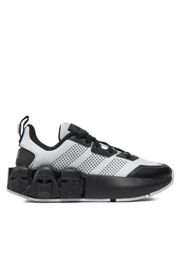 Adidas - adidas Sneakersy STAR WARS Runner Kids ID5229 Biały. Kolor: biały. Materiał: materiał. Wzór: motyw z bajki