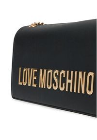 Love Moschino - LOVE MOSCHINO Torebka JC4192PP1MKD0000 Czarny. Kolor: czarny. Materiał: skórzane #4