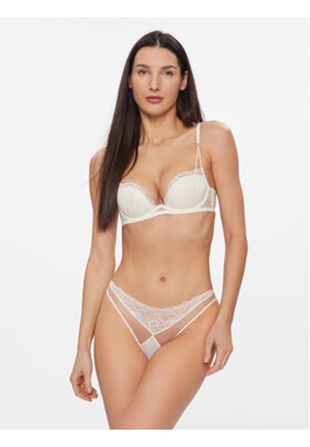 Calvin Klein Underwear Biustonosz balkonetka 000QF7751E Écru. Materiał: syntetyk