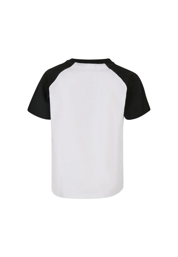 Urban Classics - T-shirt Dla Chłopca Kontrastowa Raglanowa. Kolor: czarny, biały, wielokolorowy. Długość rękawa: raglanowy rękaw. Sport: turystyka piesza
