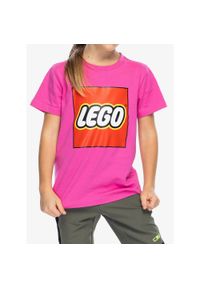 Koszulka dziecięca LEGO Tano 631. Kolor: różowy. Materiał: poliester, bawełna #1