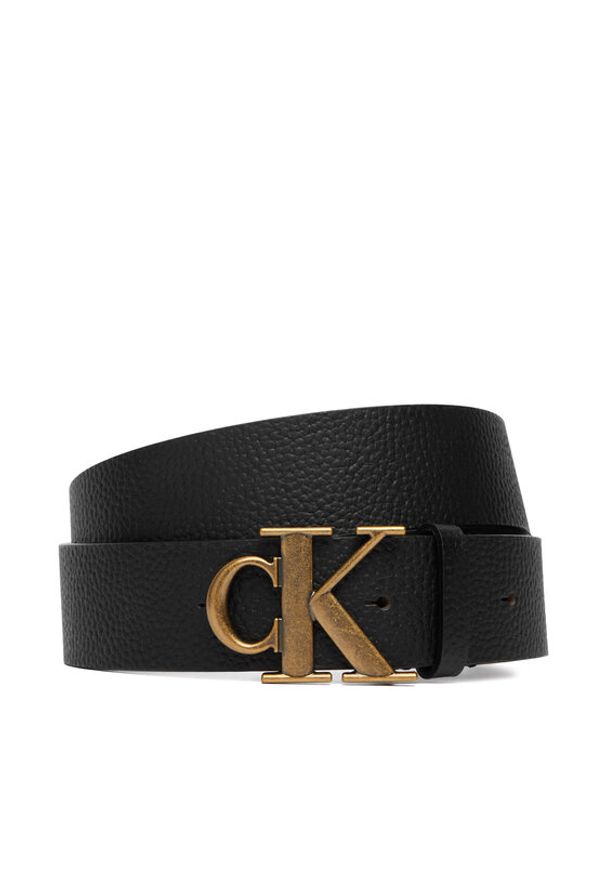 Calvin Klein Pasek Męski LV04D7109G Czarny. Kolor: czarny. Materiał: skóra