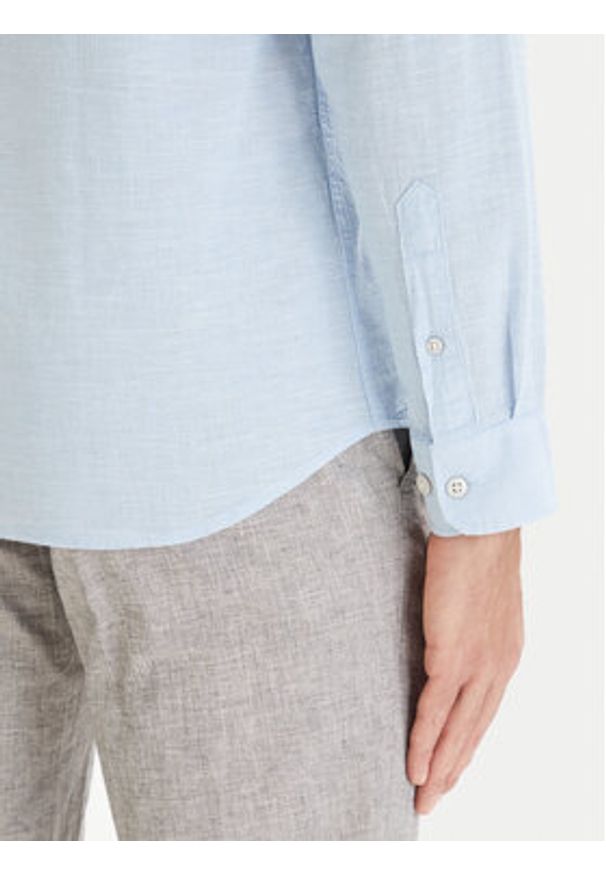 Jack & Jones Koszula Blusummer 12293269 Błękitny Regular Fit. Kolor: niebieski. Materiał: bawełna