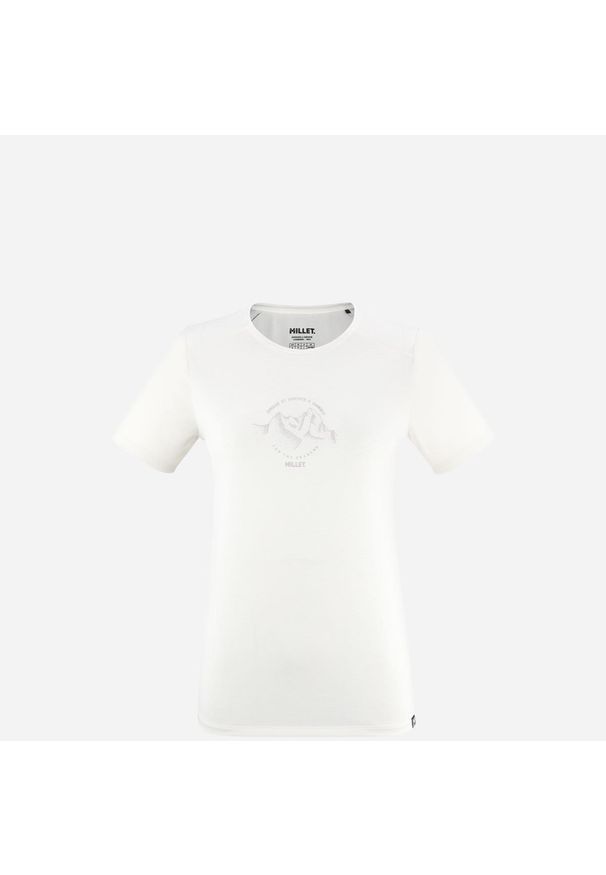 Koszulka damska z krótkim rękawem Millet Ubic Light Ts Ss W active Fit. Kolor: biały. Materiał: tkanina, mesh. Długość rękawa: krótki rękaw. Długość: krótkie. Sport: turystyka piesza