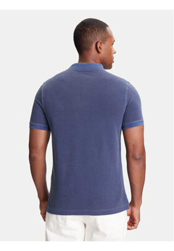 United Colors of Benetton - United Colors Of Benetton Polo 3089U302D Niebieski Regular Fit. Typ kołnierza: polo. Kolor: niebieski. Materiał: bawełna