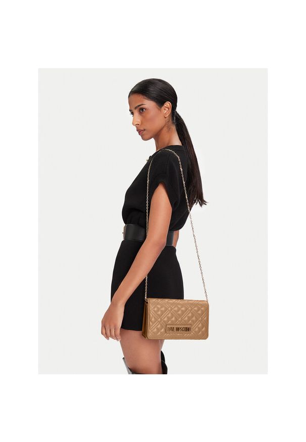 Love Moschino - Torebka LOVE MOSCHINO. Kolor: beżowy