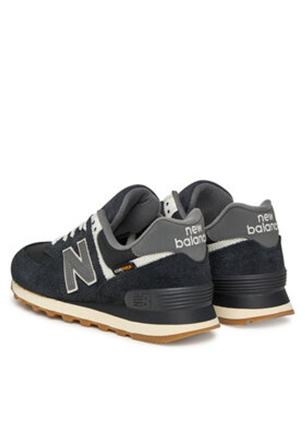 New Balance Sneakersy U574RUS Czarny. Kolor: czarny. Materiał: zamsz, skóra. Model: New Balance 574