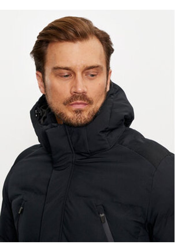 4f - 4F Kurtka zimowa 4FWAW24TDJAM512 Czarny Regular Fit. Kolor: czarny. Materiał: syntetyk. Sezon: zima