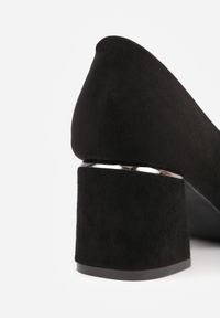 Renee - Czarne Czółenka Sireirene. Zapięcie: bez zapięcia. Kolor: czarny. Szerokość cholewki: normalna. Wzór: gładki. Obcas: na słupku #6