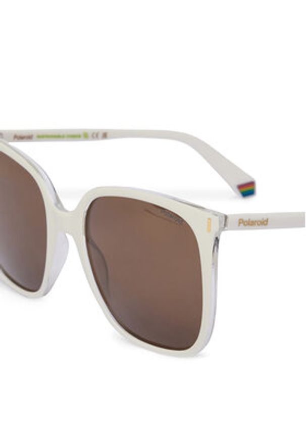 POLAROID - Polaroid Okulary przeciwsłoneczne PLD 6218/S/X Biały. Kolor: biały