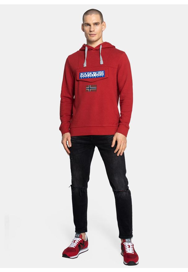 Bluza męska Napapijri Burgee Sum 3 (NP0A4F9F0941). Kolor: czerwony