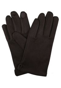 EM Men's Accessories - Miękkie i Delikatne Rękawiczki Męskie - Bawełniane - Czekoladowy Brąz. Kolor: beżowy, wielokolorowy, brązowy. Materiał: poliester, bawełna. Wzór: aplikacja. Sezon: zima, jesień #1