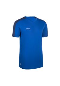 KIPSTA - Koszulka do piłki nożnej Kipsta Essential. Kolor: niebieski. Materiał: poliester, materiał #1