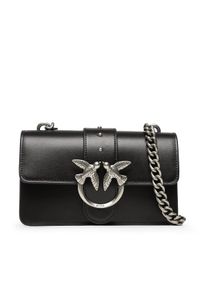 Pinko Torebka Love One Mini C PE 23 PLTT 100058 A0F1 Czarny. Kolor: czarny. Materiał: skórzane