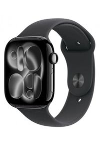 APPLE - Apple Watch Series 11 GPS 42mm Jet Black Aluminium Case with Black Sport Band - S/M. Styl: sportowy