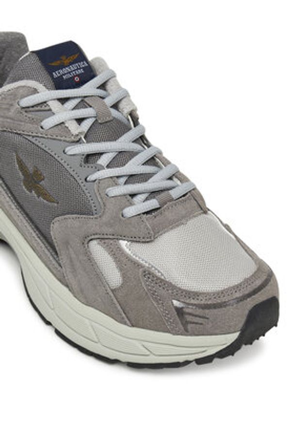 Aeronautica Militare Sneakersy 251SC301CT3500 Szary. Kolor: szary. Materiał: skóra