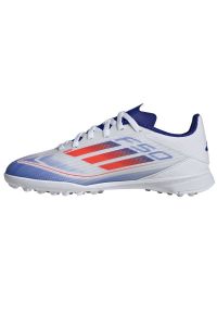 Adidas - Buty piłkarskie adidas F50 League Tf IF1372 białe. Zapięcie: sznurówki. Kolor: biały. Materiał: guma, materiał. Szerokość cholewki: normalna. Sport: piłka nożna