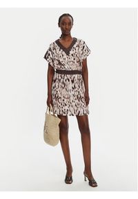 Liu Jo Sport Sukienka codzienna TA5194 TS964 Beżowy Regular Fit. Okazja: na co dzień. Kolor: beżowy. Materiał: syntetyk. Typ sukienki: sportowe, proste. Styl: casual, sportowy #5