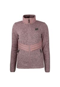 PEAK MOUNTAIN - Polaż damski z klejonką Peak Mountain Atormi. Kolor: różowy. Materiał: polar. Sezon: zima. Sport: narciarstwo #1