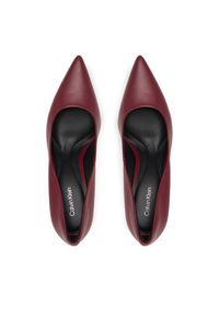 Calvin Klein Szpilki Ess Stiletto 90 HW0HW02608 Bordowy. Kolor: czerwony. Materiał: skóra. Obcas: na szpilce #4