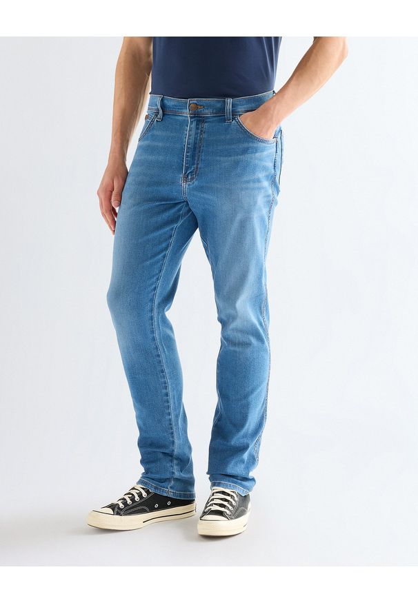 Wrangler - MĘSKIE SPODNIE WRANGLER TEXAS SLIM LIGHT VISUAL 112378817