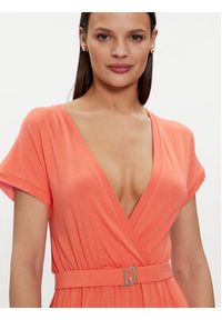Liu Jo Sukienka codzienna VA4112 JS360 Pomarańczowy Regular Fit. Okazja: na co dzień. Kolor: pomarańczowy. Materiał: wiskoza. Typ sukienki: proste. Styl: casual #5