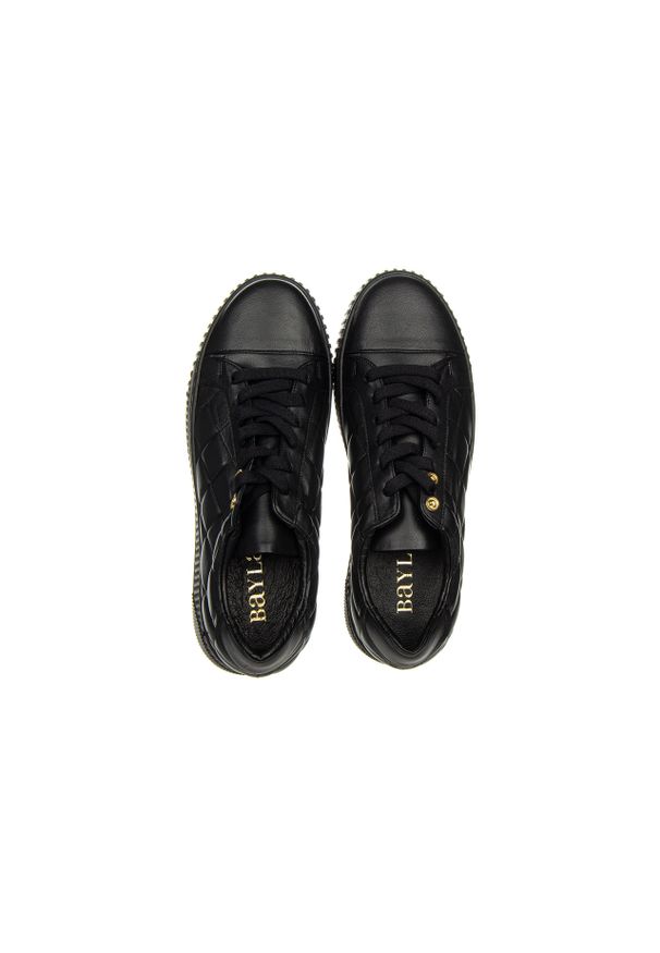 Półbuty Bayla-159 4184 076-P Czarny Lico 159068, Skóra naturalna. Kolor: czarny. Materiał: skóra. Szerokość cholewki: normalna. Sezon: lato. Styl: klasyczny