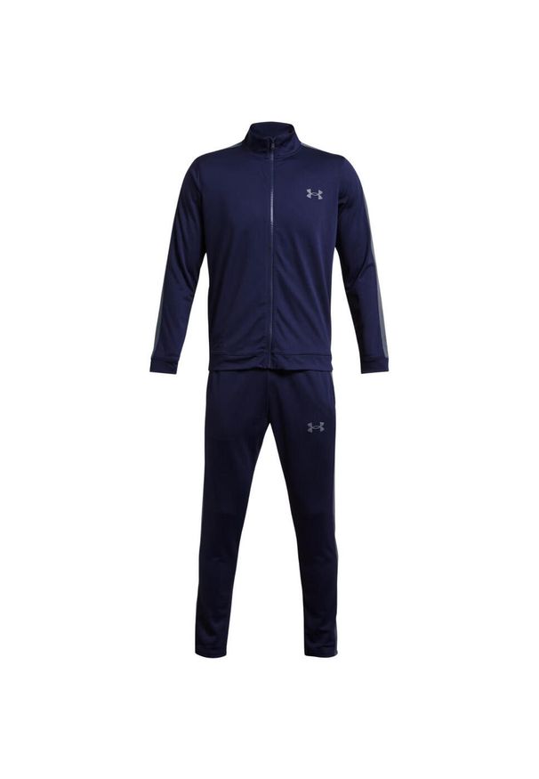 Dres męski Under Armour Rival Knit Track Suit. Kolor: niebieski. Materiał: dresówka
