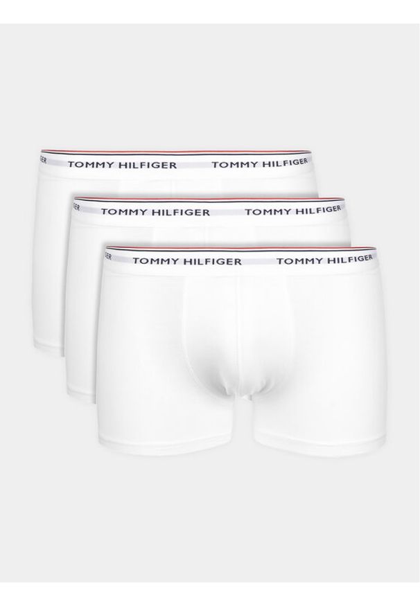 TOMMY HILFIGER - Tommy Hilfiger Komplet 3 par bokserek 1U87903842 Biały. Kolor: biały. Materiał: bawełna