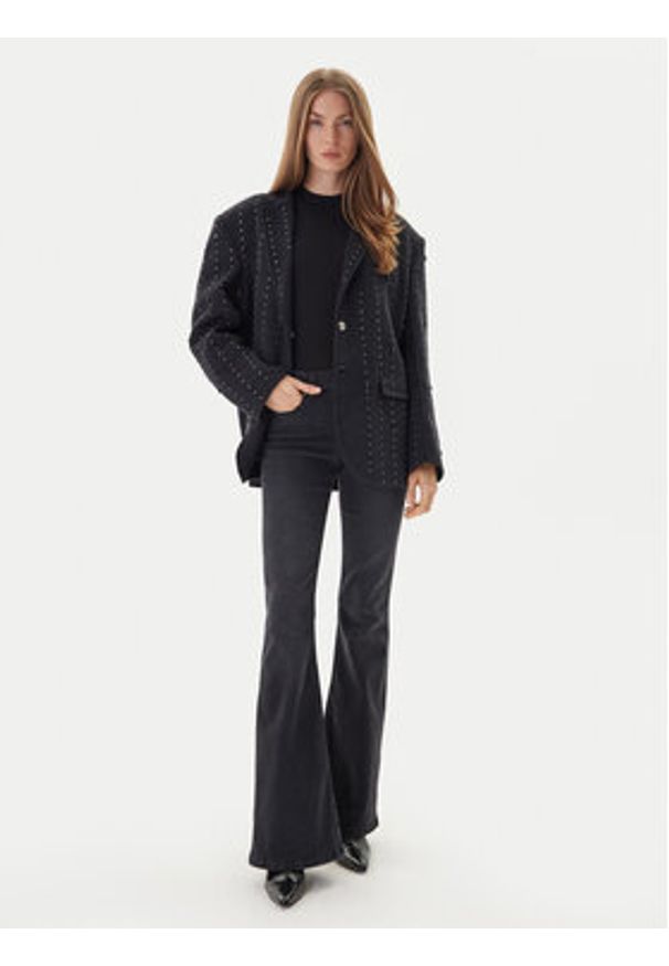 ViCOLO Jeansy DF5090 Szary Straight Leg. Kolor: szary